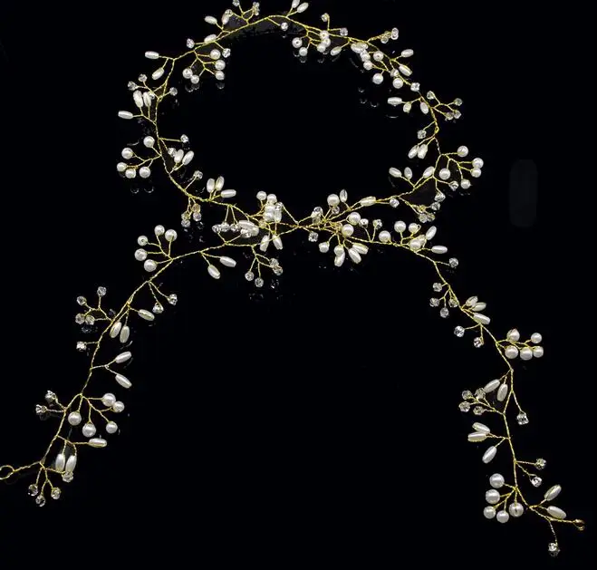 Кристальный жемчужный пояс для волос Свадебные украшения аксессуары | Украшения