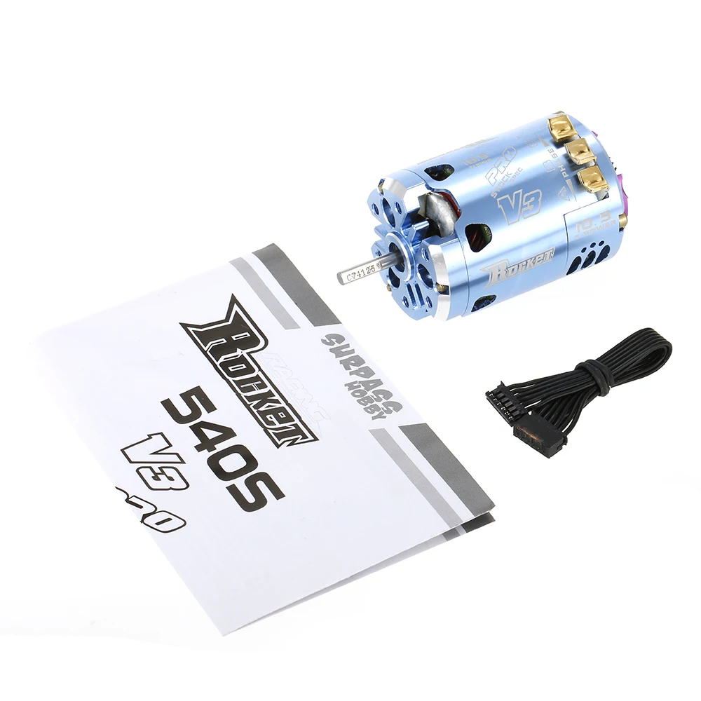 Новый Rocket V3 540 10 5 T металлический бесщеточный спиц мотор для RC автомобиля 1/10