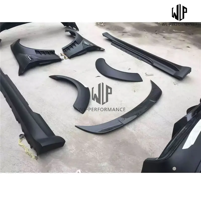 F06 F12 F13 широкий корпус FRP Передний Задний бампер + капюшон из углеродного волокна