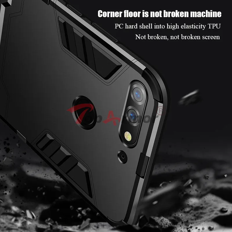 3D защитный чехол Гибридный ПК + ТПУ противоударный для Huawei Enjoy 6 7 Plus 7S 8 Y6 Pro 2017 P smart