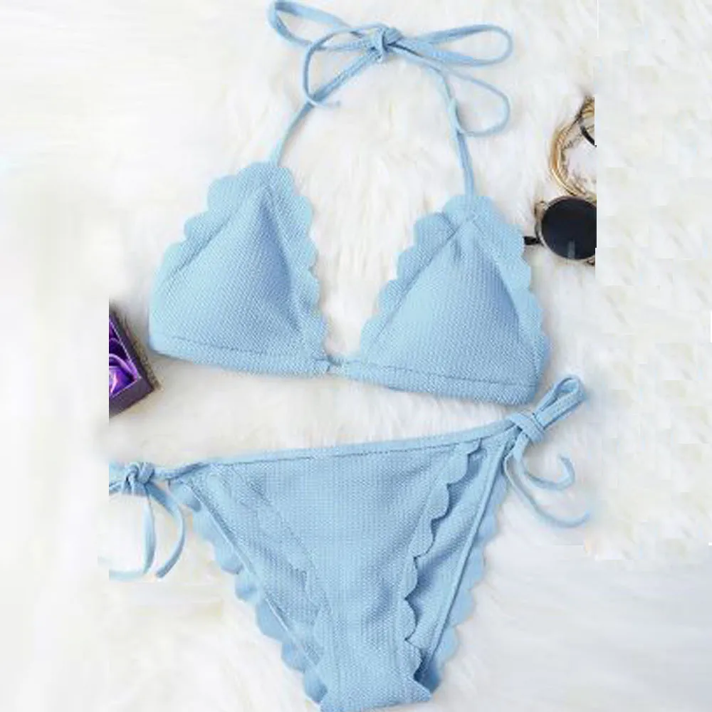 Сексуальный комплект бикини, кружевная одежда для плавания, женский купальник на бретелях, Одноцветный купальник, дышащий купальник, винтажный бикини