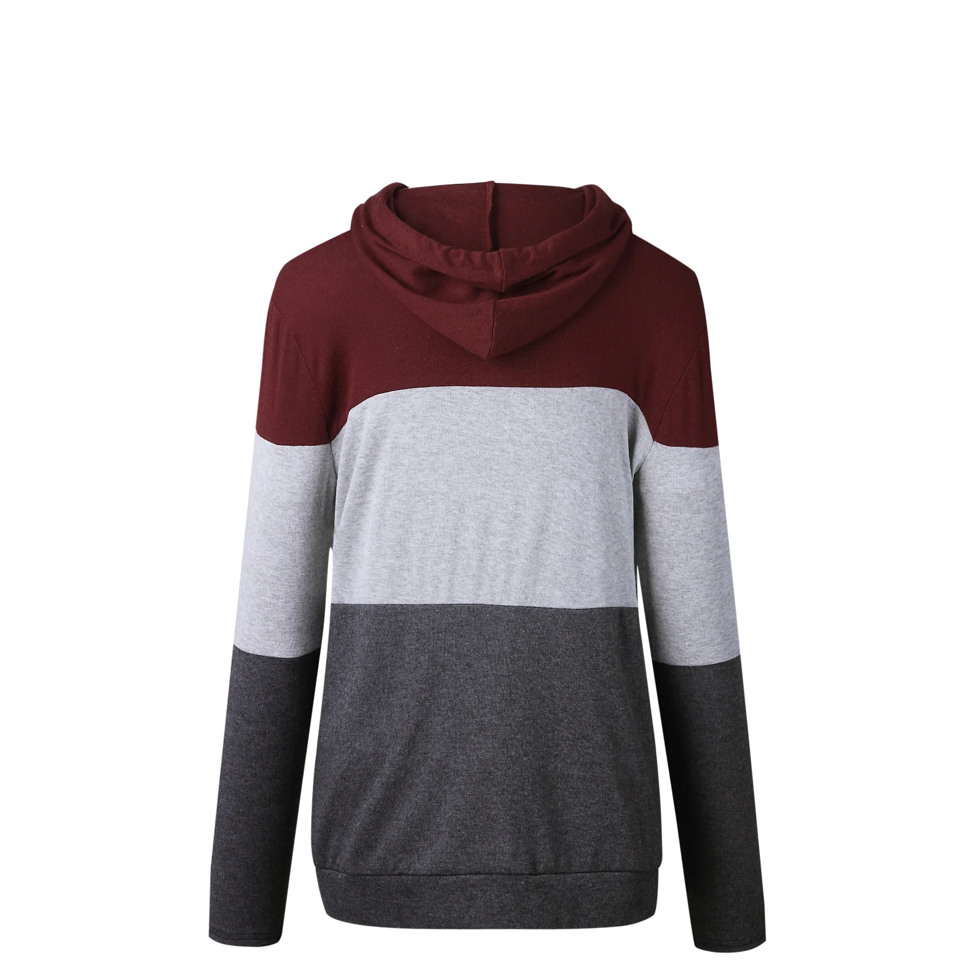 Женская толстовка с капюшоном осенне весеннее пальто длинными рукавами пуловеры