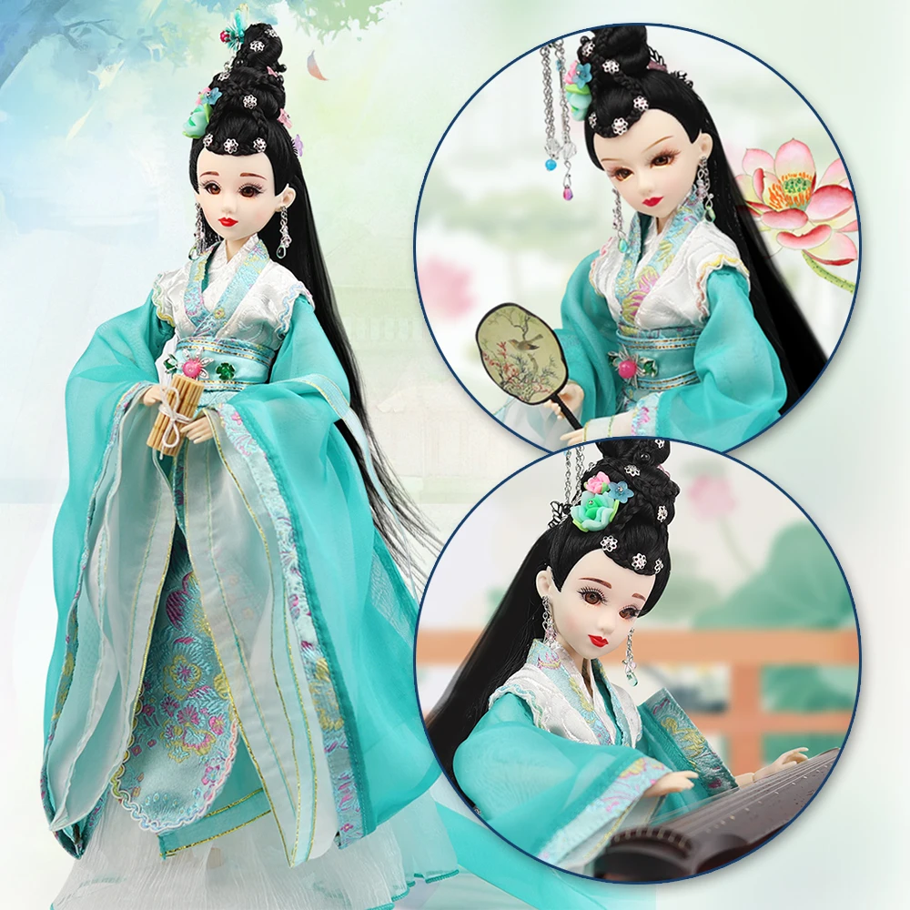 Шарм Fortune Days East кукла в древнем костюме 1/6 куклы Li Qingzhao с макияжем 14 шарнирных
