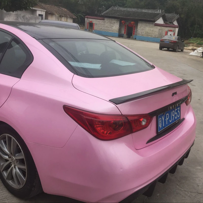Спойлер PSM Style из углеродного волокна задний багажник крыло подходит для Infiniti Q50