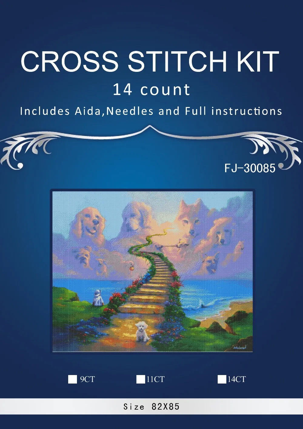 

N2017 мечта дорога домой декора counted14ct белый холст Похожие DMC Вышивка крестом kits14ct Рукоделие Набор сделай сам