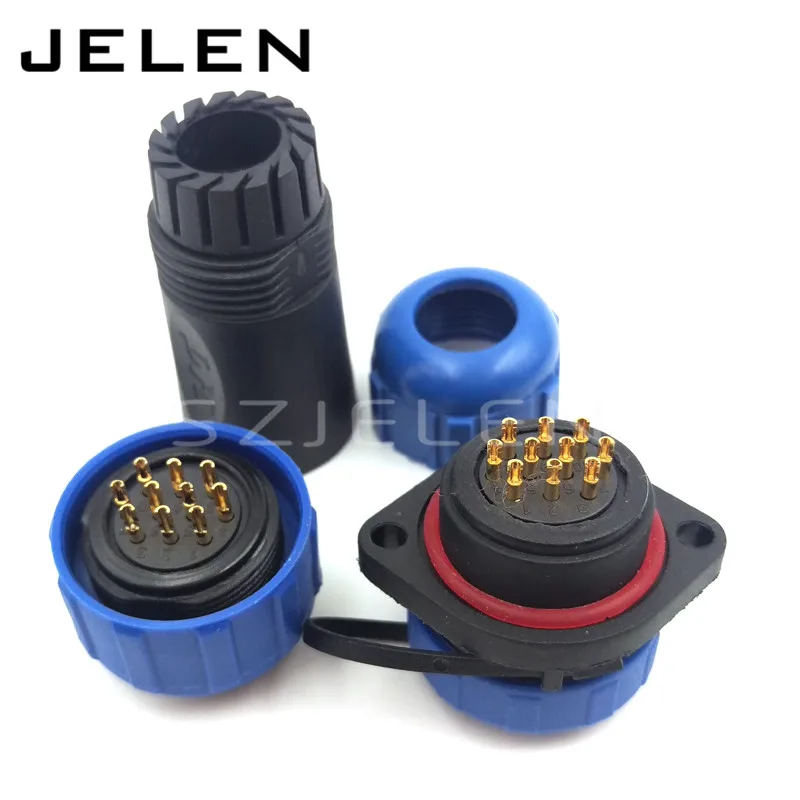 SP2110 10-контактный водонепроницаемый шнур питания светодиодный проводной разъем