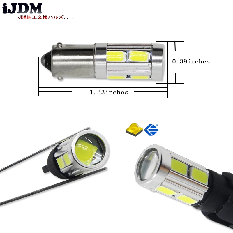 IJDM Высокая мощность H21W BAY9s 120 degress CRE'E светодиодный объектив лампы для резервного