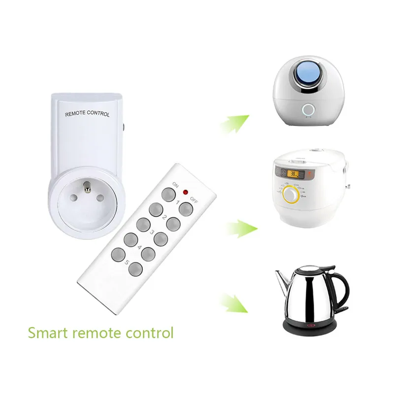 Универсальная французская стандартная розетка 433 МГц беспроводная