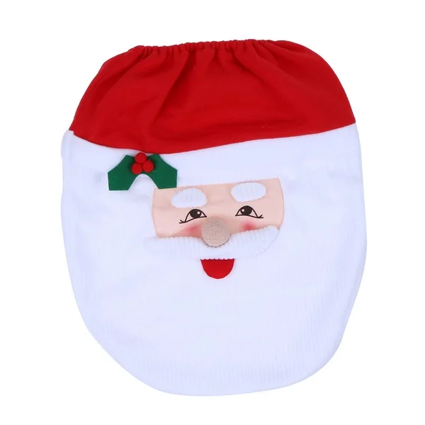Santa Claus Рождественское сиденье для унитаза крышка Снеговик Санта Клаус Рождественское украшение для дома одна крышка для унитаза новогодние принадлежности - Цвет: Santa Claus