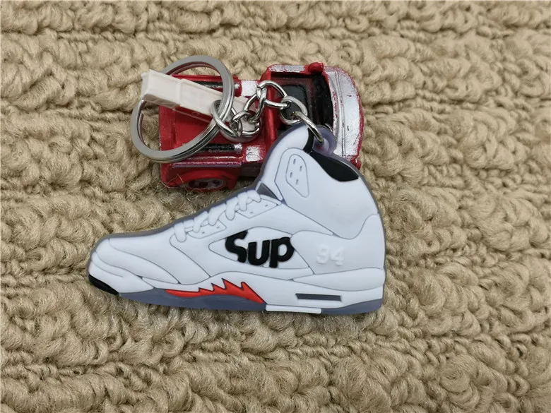409 Мини Силиконовый воздушный брелок для ключей, брелок для женщин, мужчин, детей, брелок для ключей, подарки, брелок для кроссовок, подвеска, аксессуары, Jordan Брелок на ключи в виде обуви - Цвет: 409