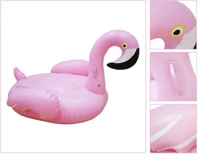 Hot sale 60 Inch Giant Inflatable Flamingo Pool Float Pink Cute Ride-On Outdoor Toy Adults Children Water Holiday Fun Party Toys | Игрушки и