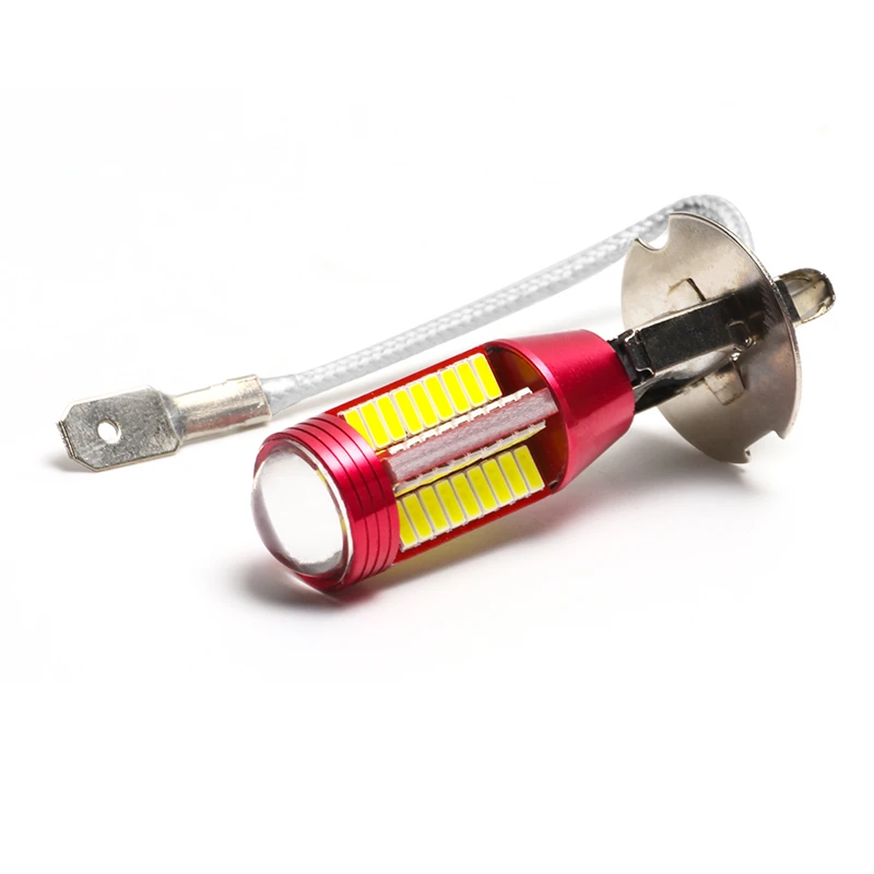 KEYECU 2 шт. чрезвычайно яркие белые H3 4014 78SMD мощные светодиодные лампы для DRL или