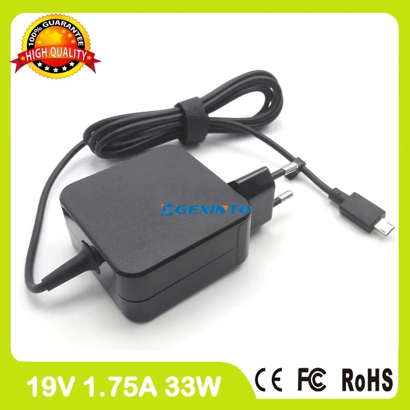 Зарядное устройство для ноутбука Vivobook Flip L205SA R206SA R209H E200HA R209HA L202SA L200H 19 в 1 75 А 33 Вт
