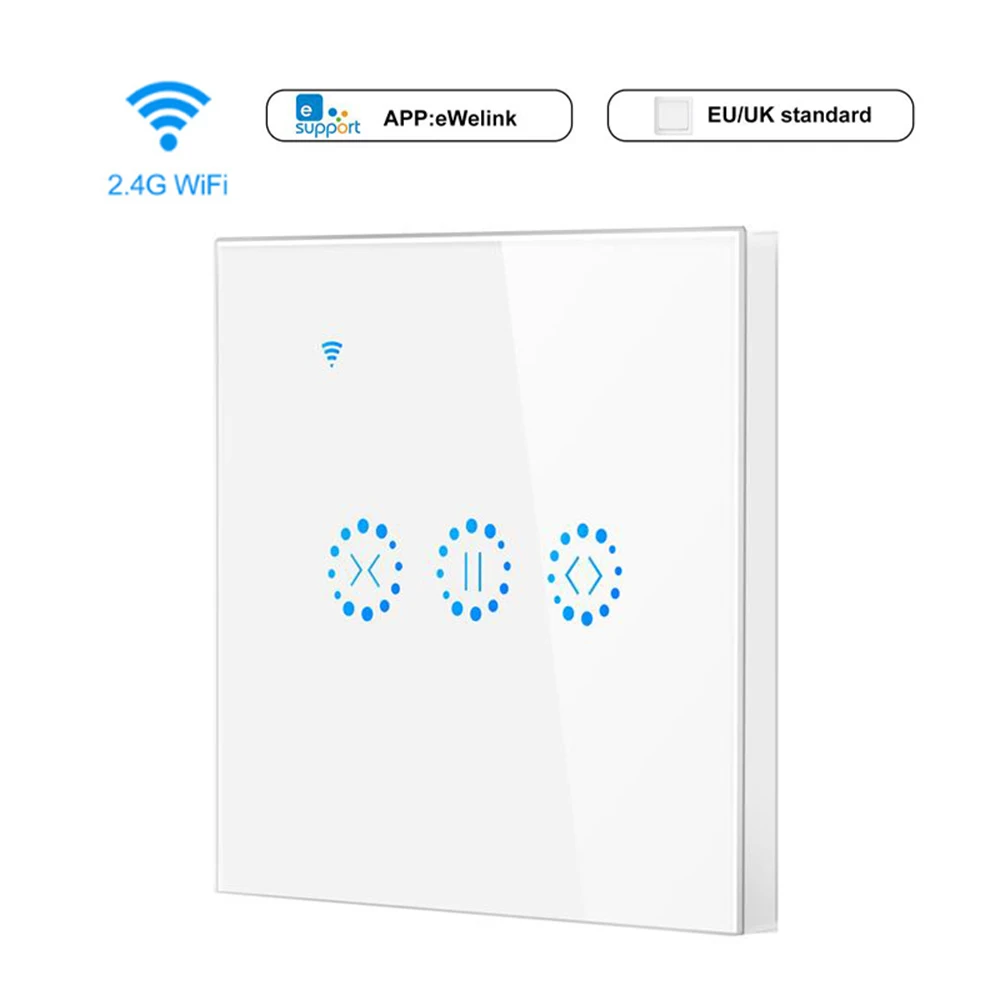 WiFi смарт переключатель штор сенсорный приложение и Голосовое управление умная