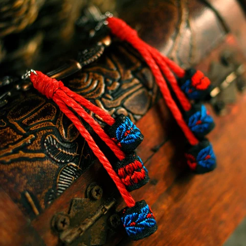 Винтажные китайские кружевные висячие серьги ручной работы новые оригинальные