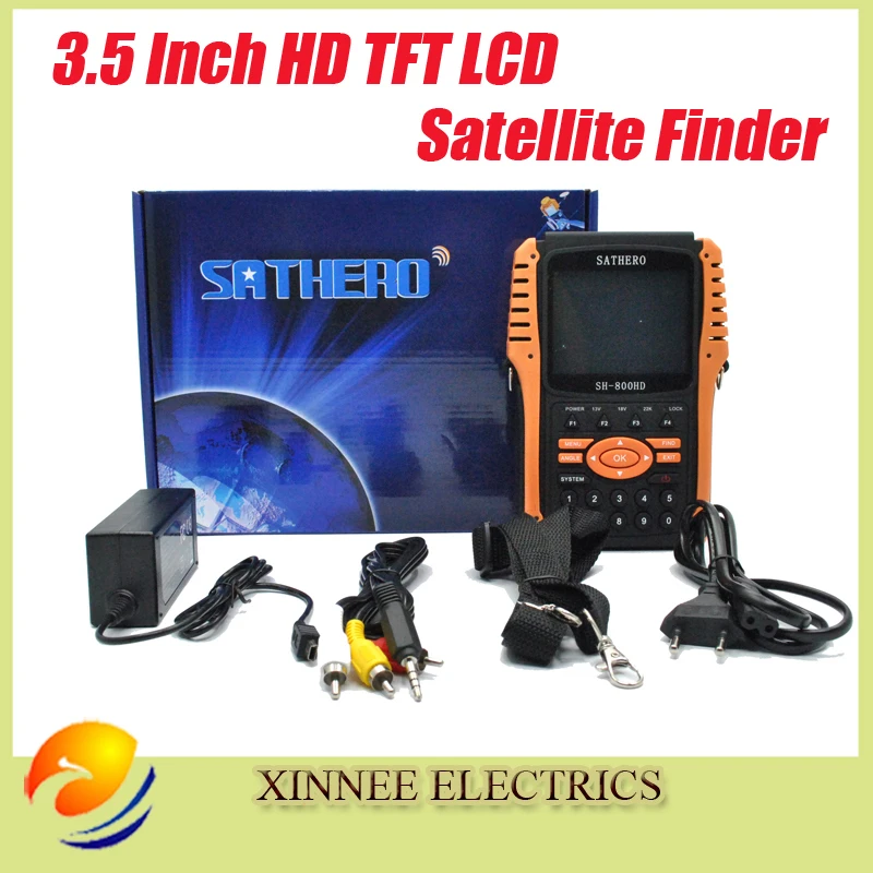 Sathero sh-800HD USB2.0 dvb-s/S2 HD Анализатор спектра Цифровой спутниковый Finder Sathero sh-800, цифровой прибор для измерения уровня 800 HD
