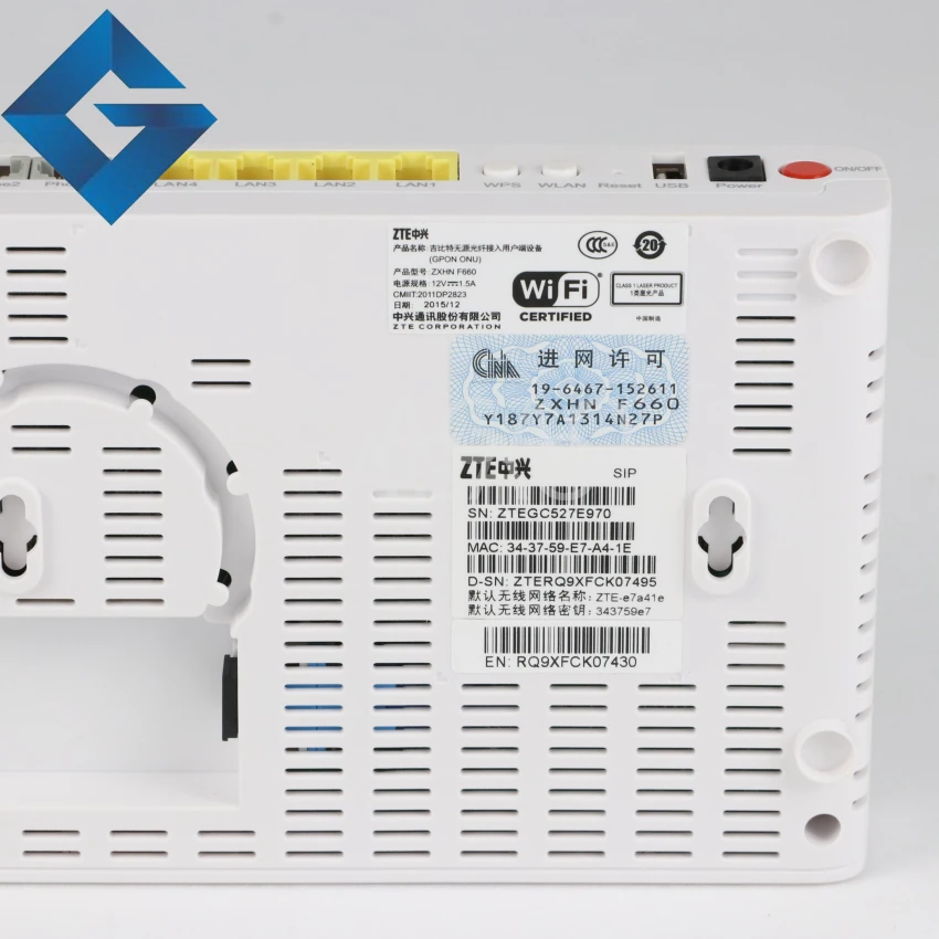 Бесплатная доставка // оригинальный новый ZTE ZXA10 F660 GPON ONU 4 порта lan и 2 голосовых с