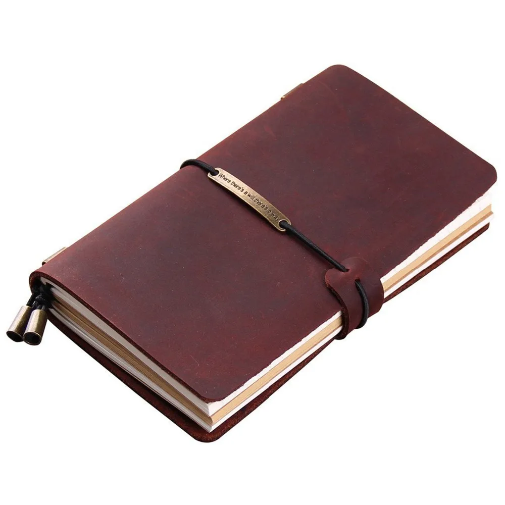 

Блокнот А5 из натуральной кожи, винтажный Личный органайзер-планировщик, роскошный дорожный дневник, журнал, композиция, блокнот, канцелярс...