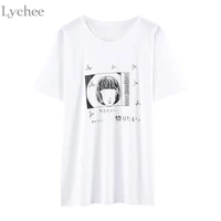 lychee harajuku summer women t shirt japanese scissors print casual loose short sleeve t shirt tee top
