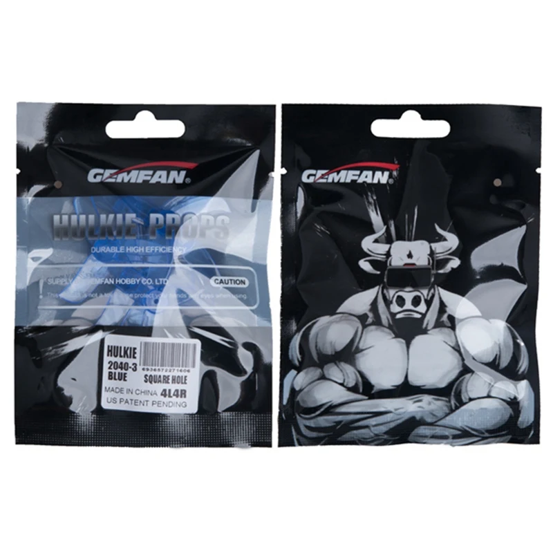 8 пар 16 шт. Gemfan Hulkie 2040 2.0X4.0 CW CCW PC 3 Лопасти Пропеллер для двигателя 0806 1105