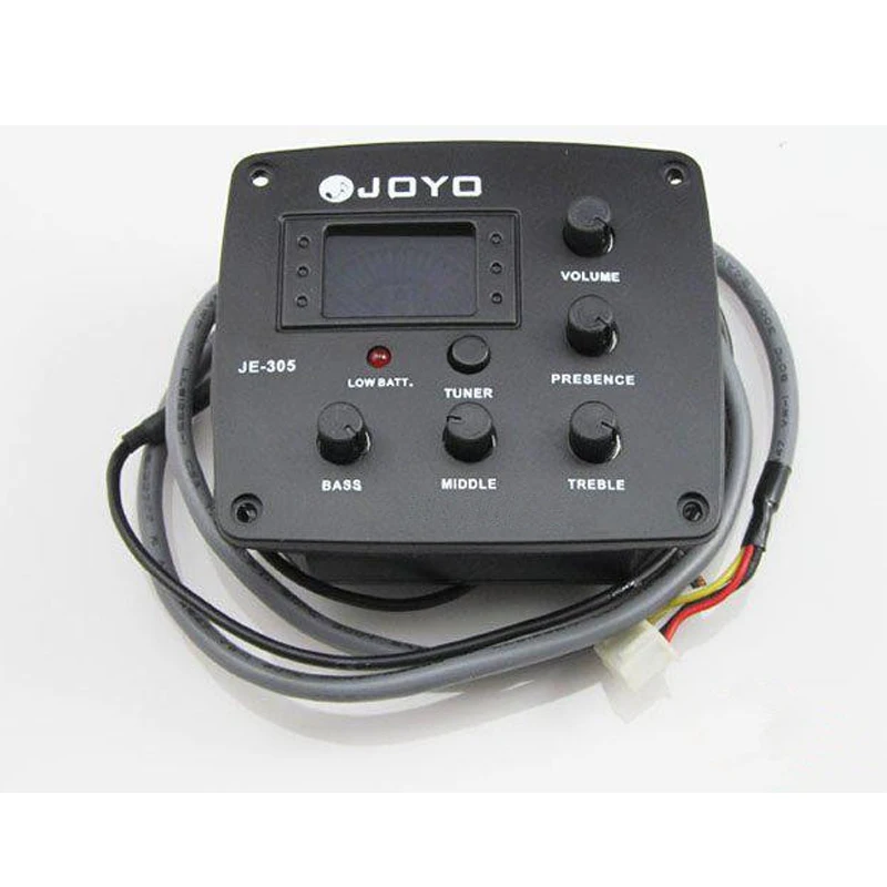 JOYO JE 305 4 полосный эквалайзер EQ с тюнером для бас гитары Средние Высокие до