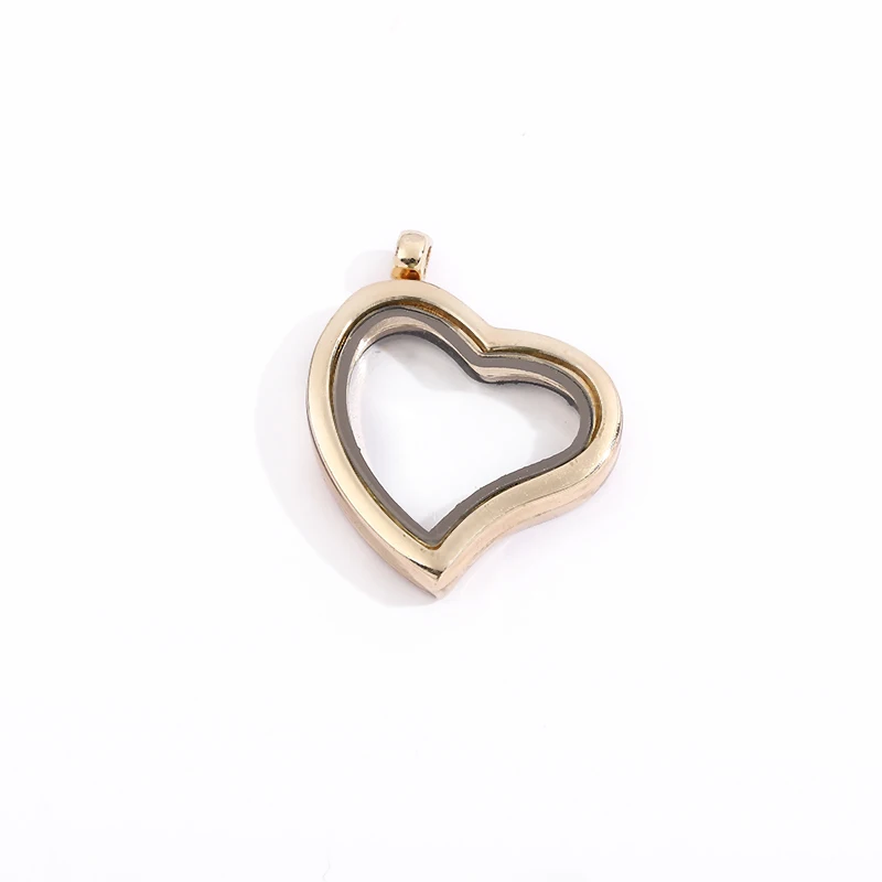 

Wholesale Alloy Floating Locket Magnetic Glass Living Memory Locket Pendant 10pcs/lot