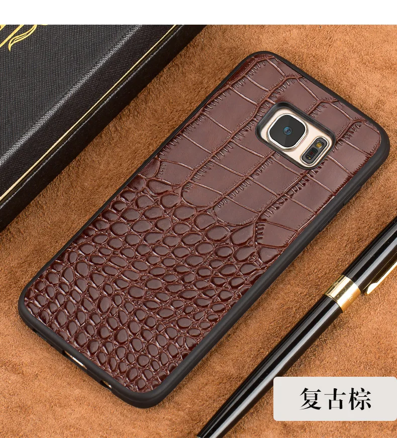 Чехол из натуральной кожи для Samsung Galaxy S7 G9300 задняя крышка мобильного телефона Edge