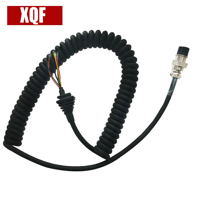 

XQF Generic Replacement Mic Cable Cord Wire For Alinco Radio EMS-57 EMS-53 DR635 DR620 DR435