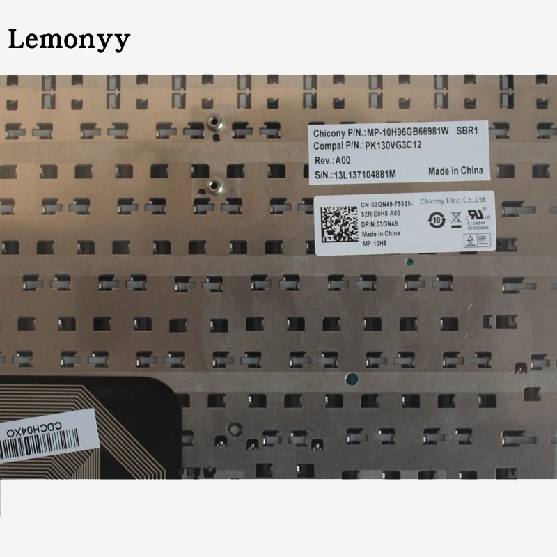 Новая Британская клавиатура для ноутбука Dell Latitude E6420 E6320 E6430 E5420 E5430 E6430s клавиатура без указателя