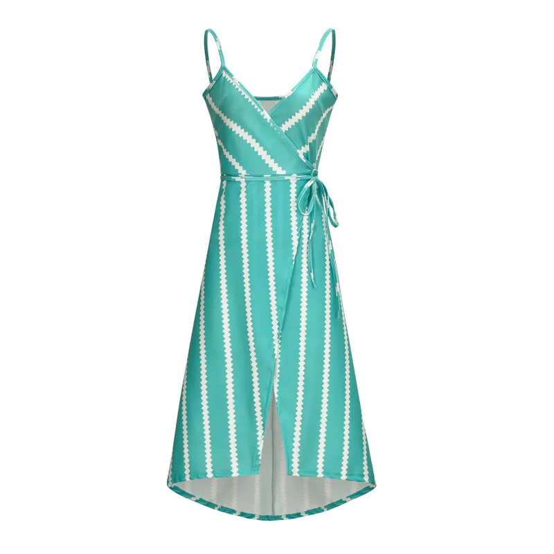 Женское пляжное платье в стиле бохо летнее богемное повседневное длинное миди с