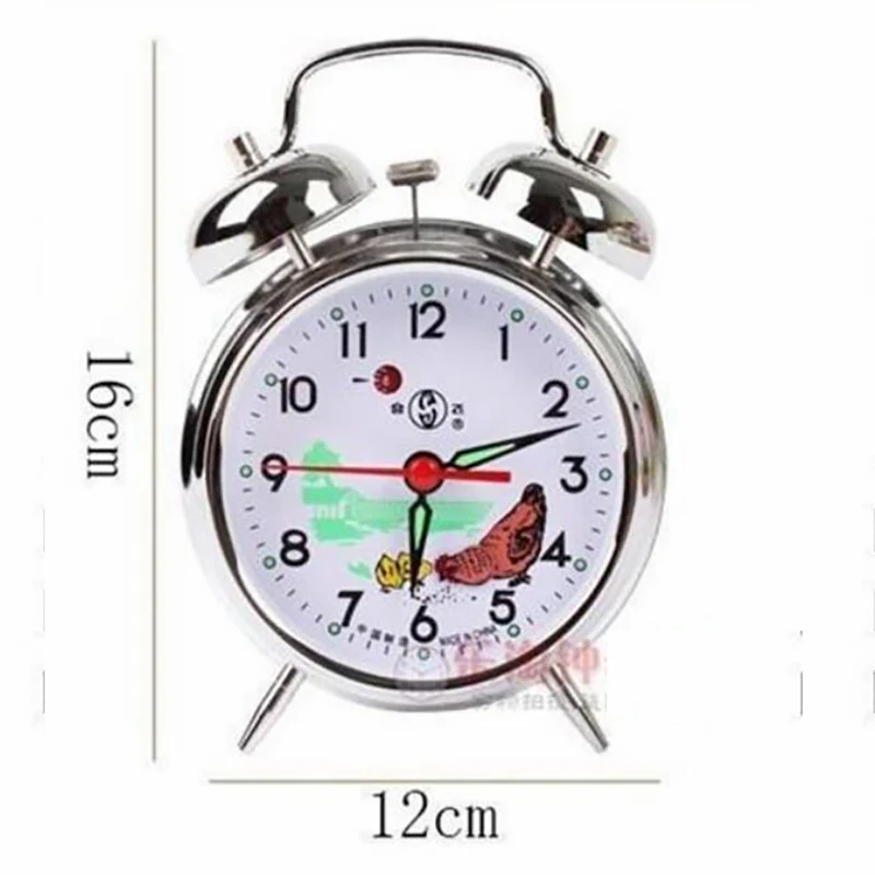 Ретро Классические иглы двойные колокола звон будильники Винтаж часы
