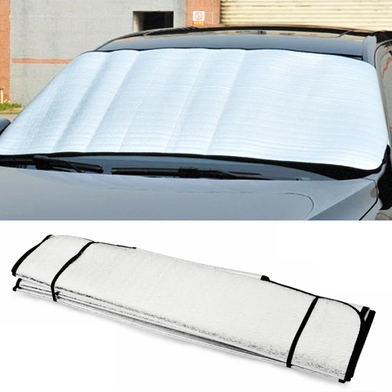 

LEEPEE UV Protect Car Styling Front Window Sunshade Windshield Film Foldable Car Windshield Sun Shade