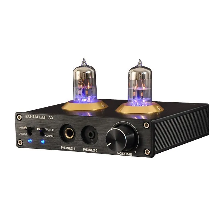 M7 HIFI 6N3 вакуумный ламповый предусилитель и усилитель для наушников к MAX9722 DAC ic имеют высокий и низкий тон аудио предусилитель