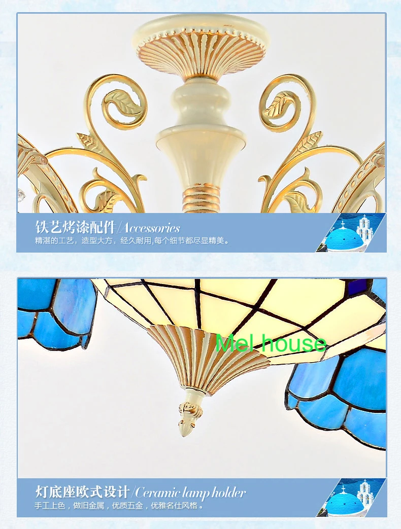 Яркие стеклянные люстры тиффани с крышкой роскошная столовая лампа Тиффани