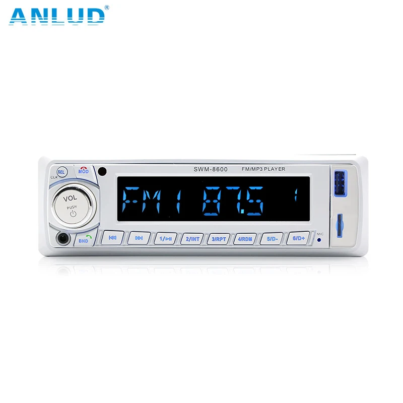 ANLUD Bluetooth Автомобильный mp3 плеер стерео аудио fm радио Музыка Радио Кассетный