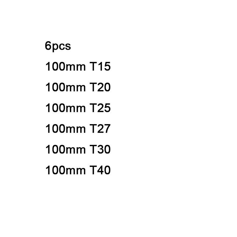 100 T15-T40 Набор торцевых головок с шестигранным хвостовиком 1/4 дюйма, магнитная S2 Стальная ударная электрическая отвертка, бит 50 мм, 100 мм, отвертка, сверло, T5-T40 - Цвет: 100 T15-T40