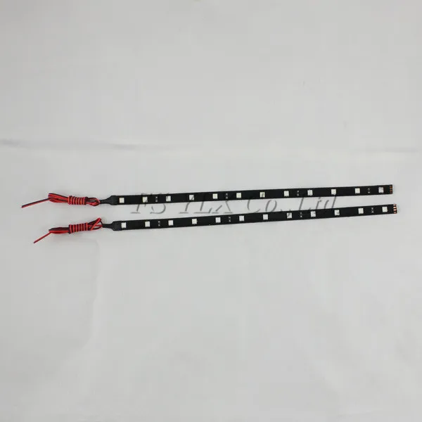 FSYLX 30 см Гибкий СВЕТОДИОДНЫЙ DRL полоски 12 SMD 5050 белый красный синий желтый