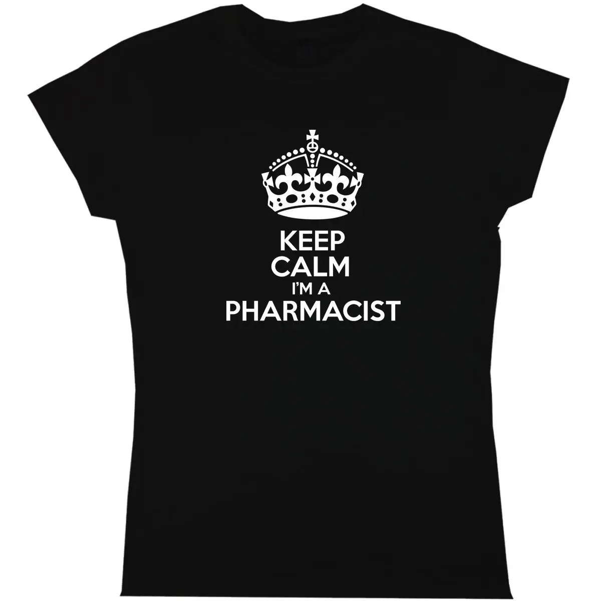 Keep calm i'm a pharmacist женская футболка с забавным юмором для дня рождения принтом в
