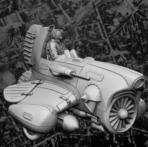 1/35 шкала Неокрашенная фигурка из смолы для воздушных судов GK | Игрушки и хобби