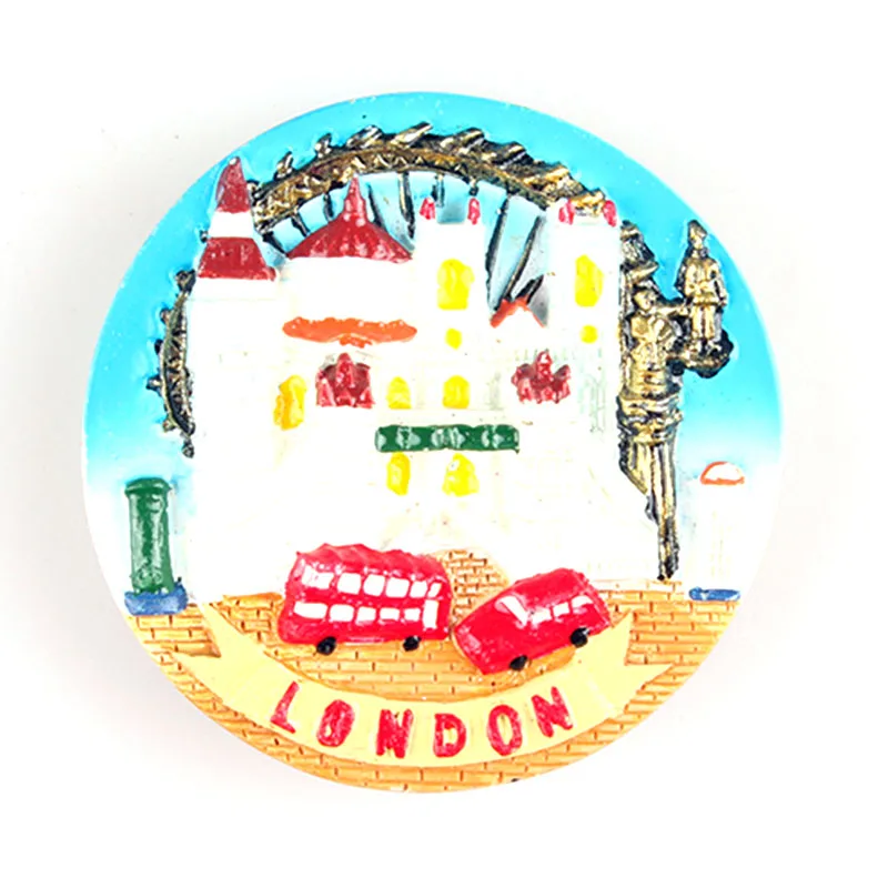 3D Смола путешествия Лондон магнит на холодильник мультфильм украшение Сделай