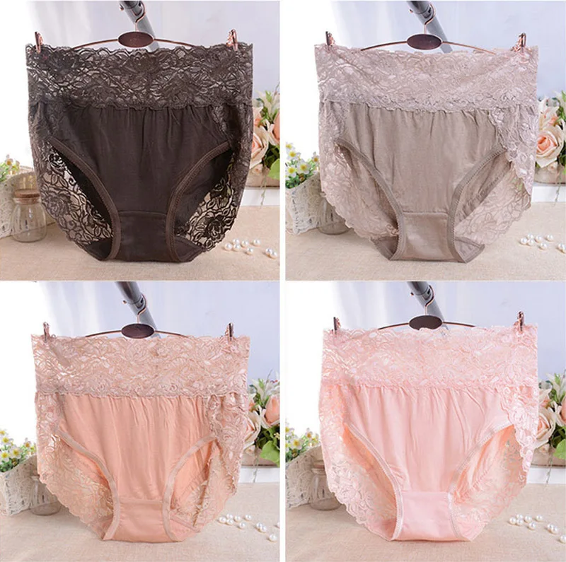 Новое поступление Ropa Interior Femenina, кружевное сексуальное нижнее белье, трусы, женское нижнее белье размера плюс, женские трусики с высокой талией, трусы