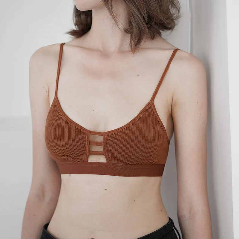 Женский укороченный топ с перекрестными лямками повседневный бюстгальтер без
