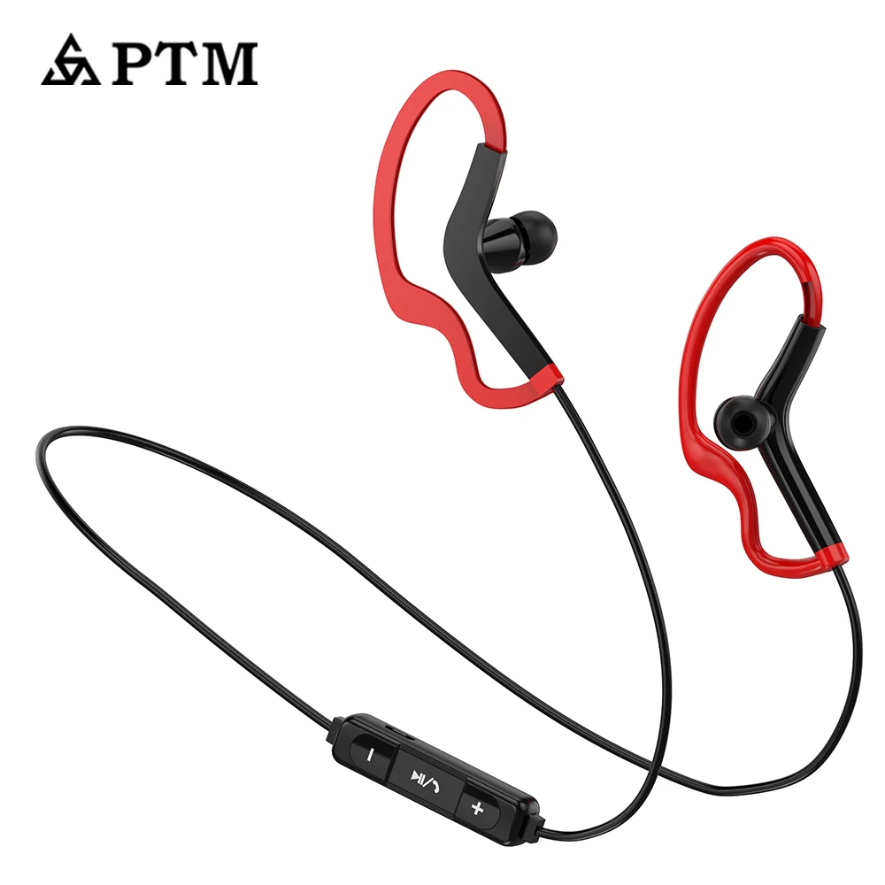 PTM Bluetooth 4 2 наушники BX210 BT Спортивная беспроводная гарнитура с микрофоном для