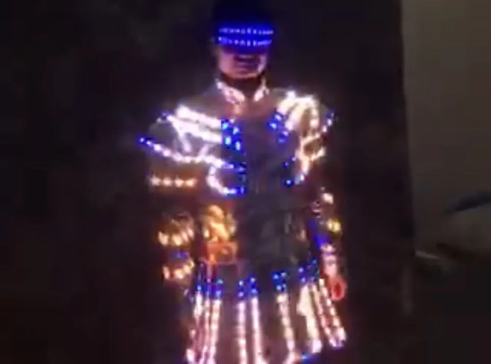 

Ballroom dance led costumes colorful light dj jacket led party luminous suit glowing clothe dress stage