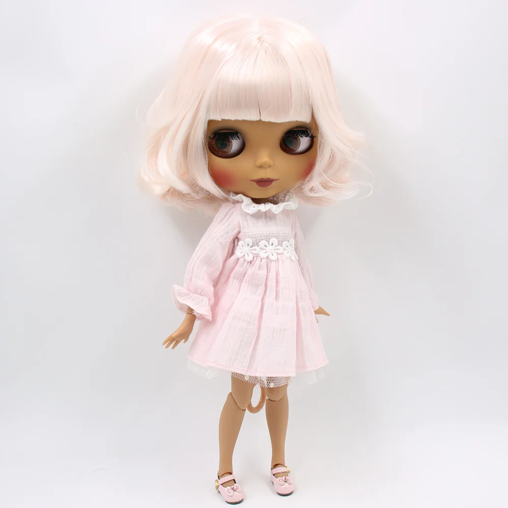 ICY Nude Blyth изготовленная на заказ кукла № BL2352/136 бледно-розовые волосы 1/6 bjd, pullip, licca, jerryberry