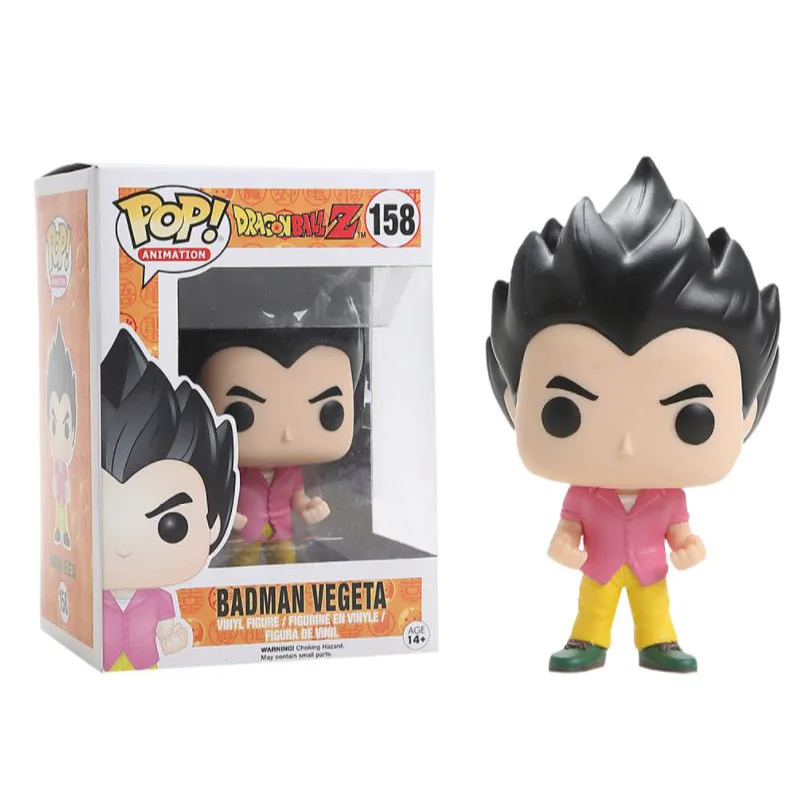 Экшн фигурка FUNKO POP Dragon Ball BADMAN VEGETA & GOKU виниловая экшн Коллекционная модель игрушки
