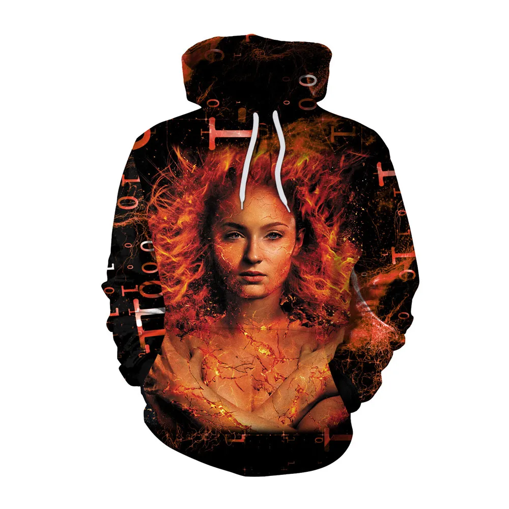 X Men: темно Феникс Жан серый лето косплей костюм толстовки Косплей Печать Модные