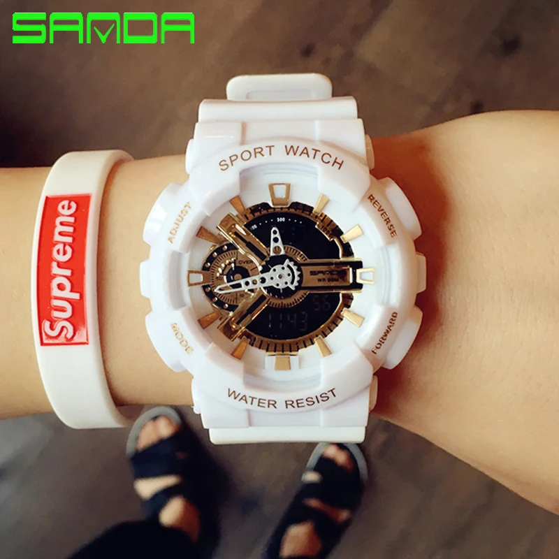 Цифровые часы 2019 новые мужские спортивные в стиле милитари дисплей Relogios Masculinos