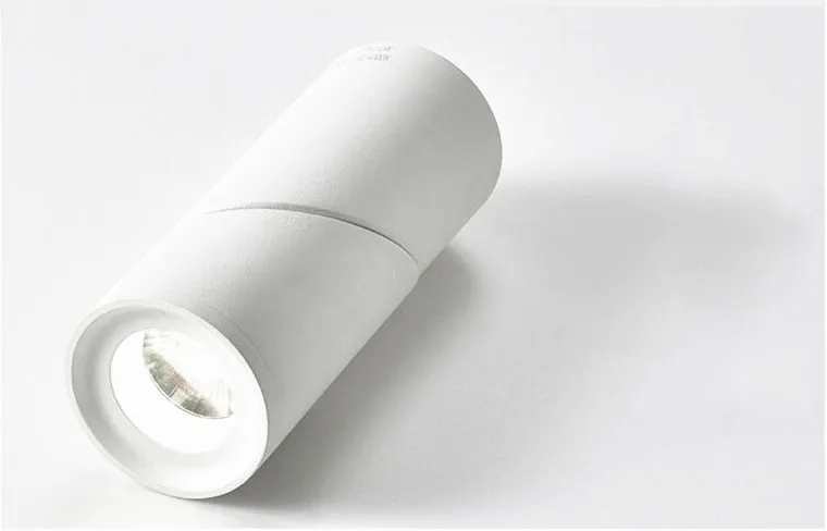 Регулируемый вращающийся светодиодный светильник 10W15W20W COB светодиодный точечные потолочные светильники AC110-220V светодиодный настенный светильник Теплый Холодный белый Внутреннее освещение