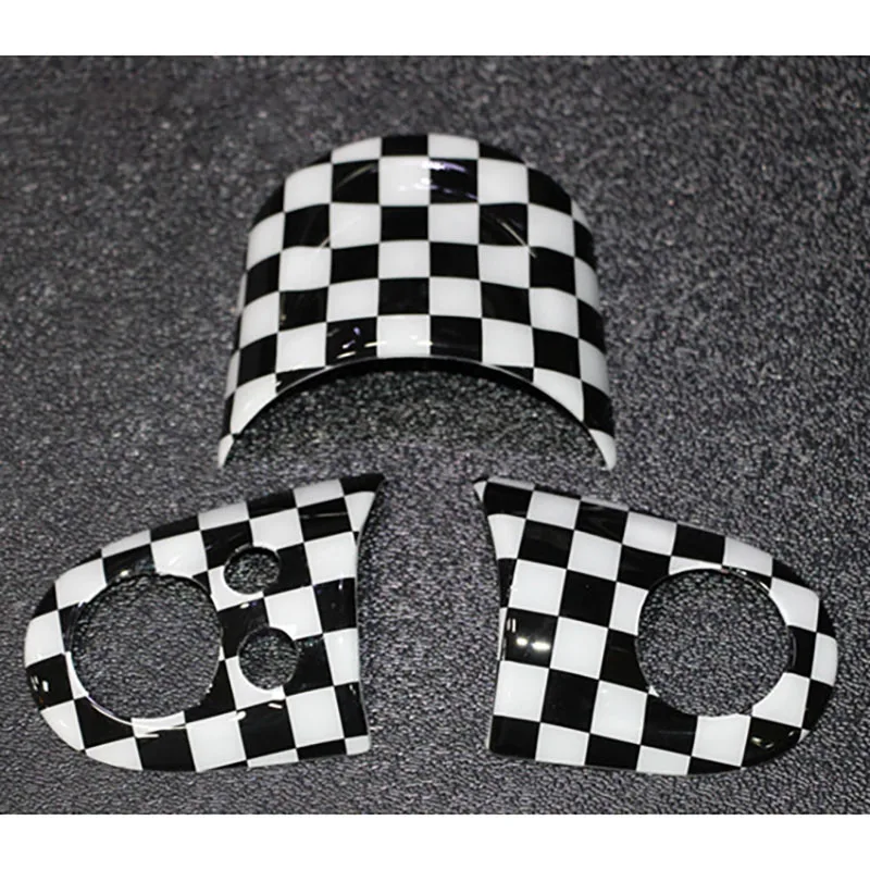 Checkered Руль наклейка графическая наклейка гладкой поверхностью для Mini Cooper Clubman Хардтоп Countryman 07-13 R55 R56 R57 R58 R59 R60 R61 - Название цвета: Checkered